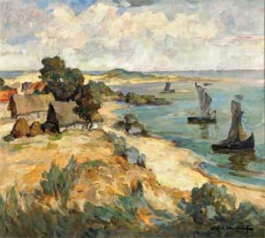 Hafflandschaft bei Purwin von Carl Knauf