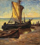 Carl Knauf · Boote im Sonnenlicht, 1935