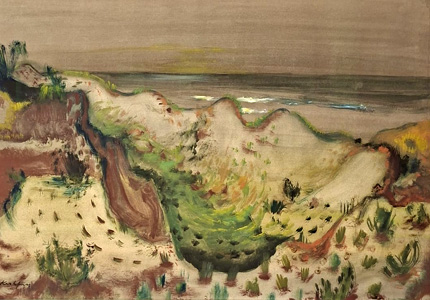 Dünenmotiv aus der Ausstellung in Lilienthal