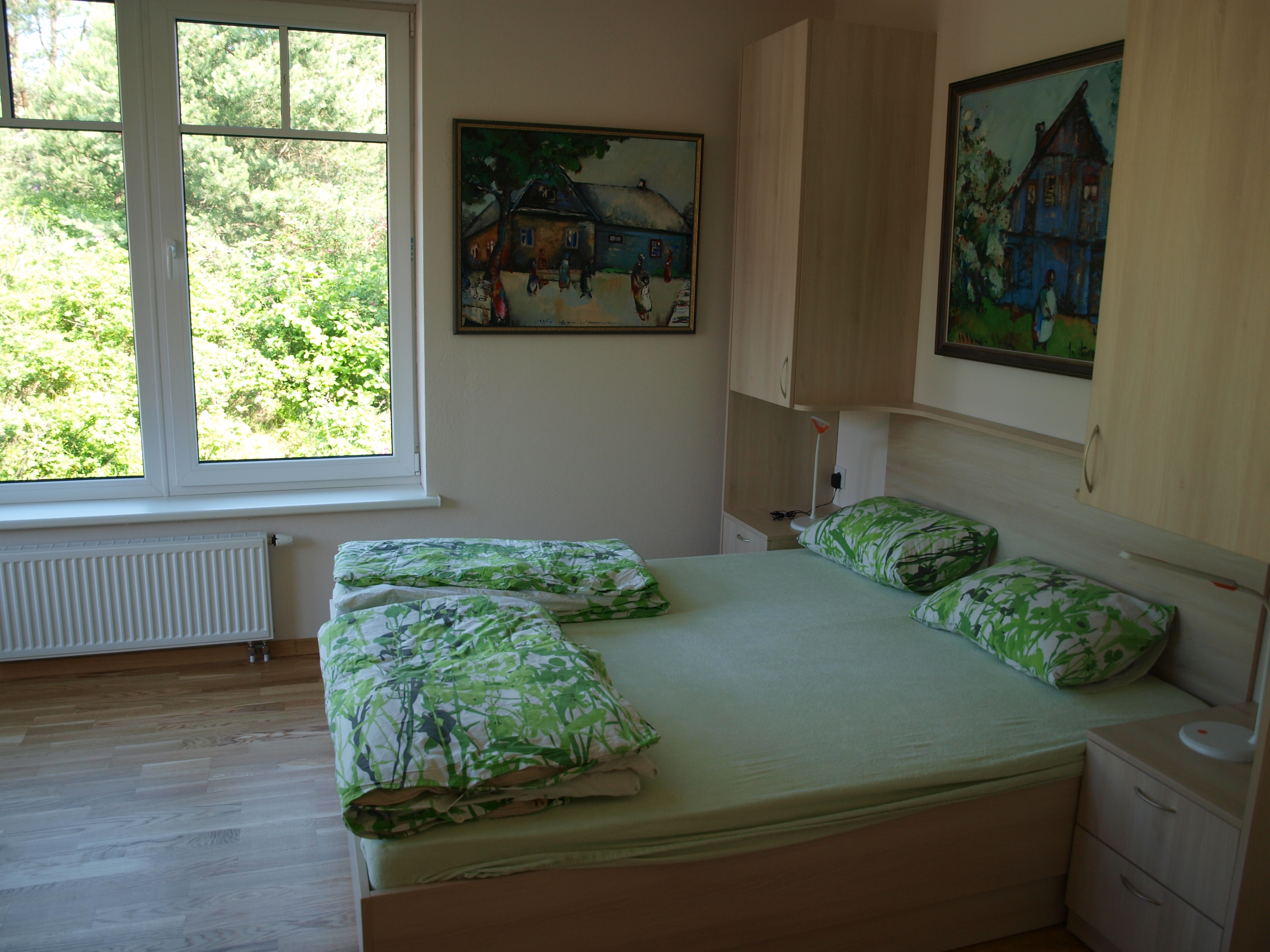 Apartment mit Terrasse – Schlafzimmer