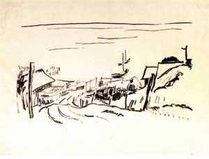 Der Weg zum Haff von Max Pechstein